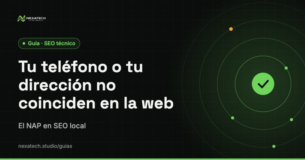 Nap en seo local: Tu teléfono o tu dirección no coinciden en la web: el NAP en SEO local